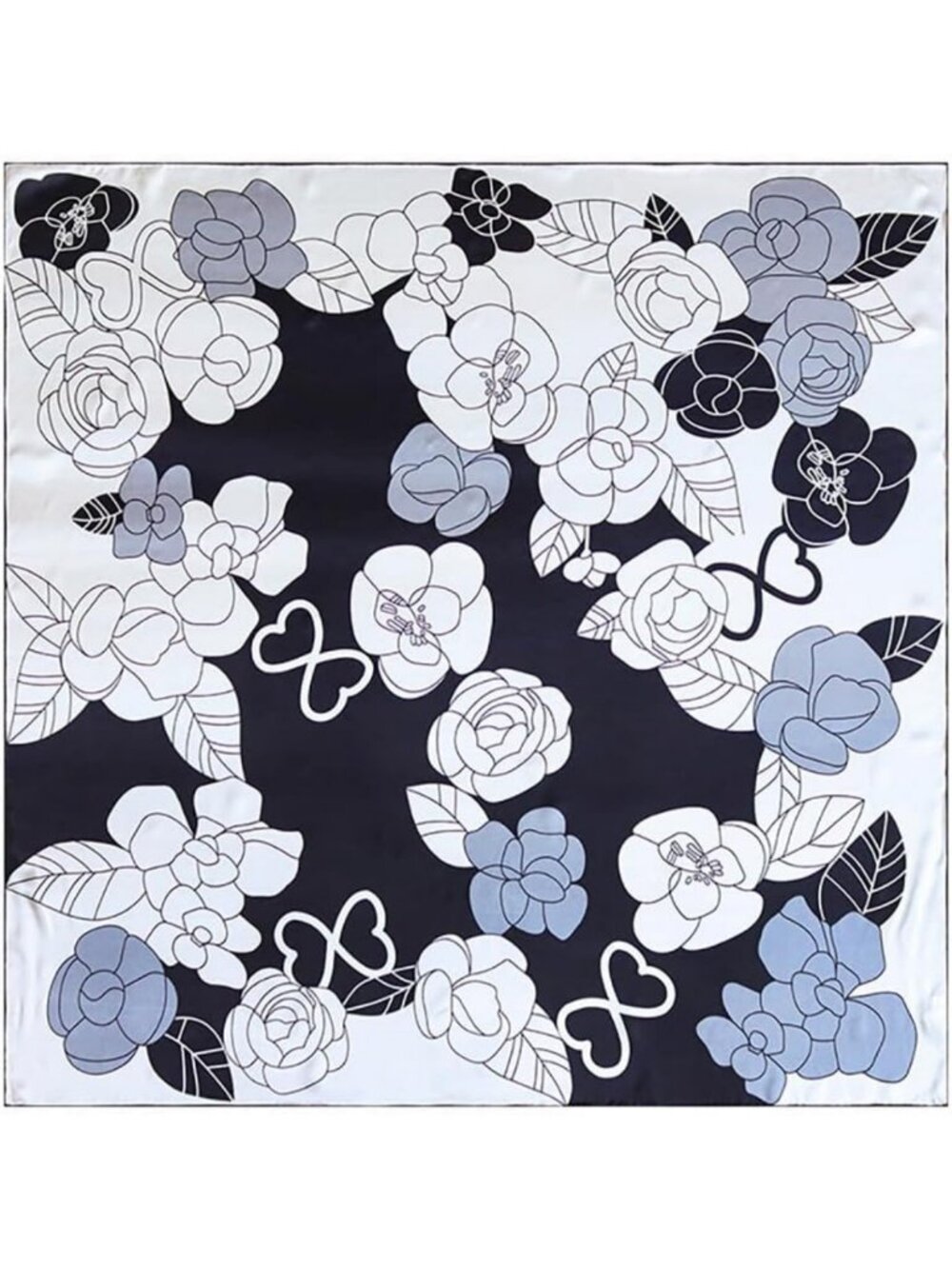 Luxurious 100% Mulberry Silk Large Square Scarf | Versatile Headwrap & Shawl